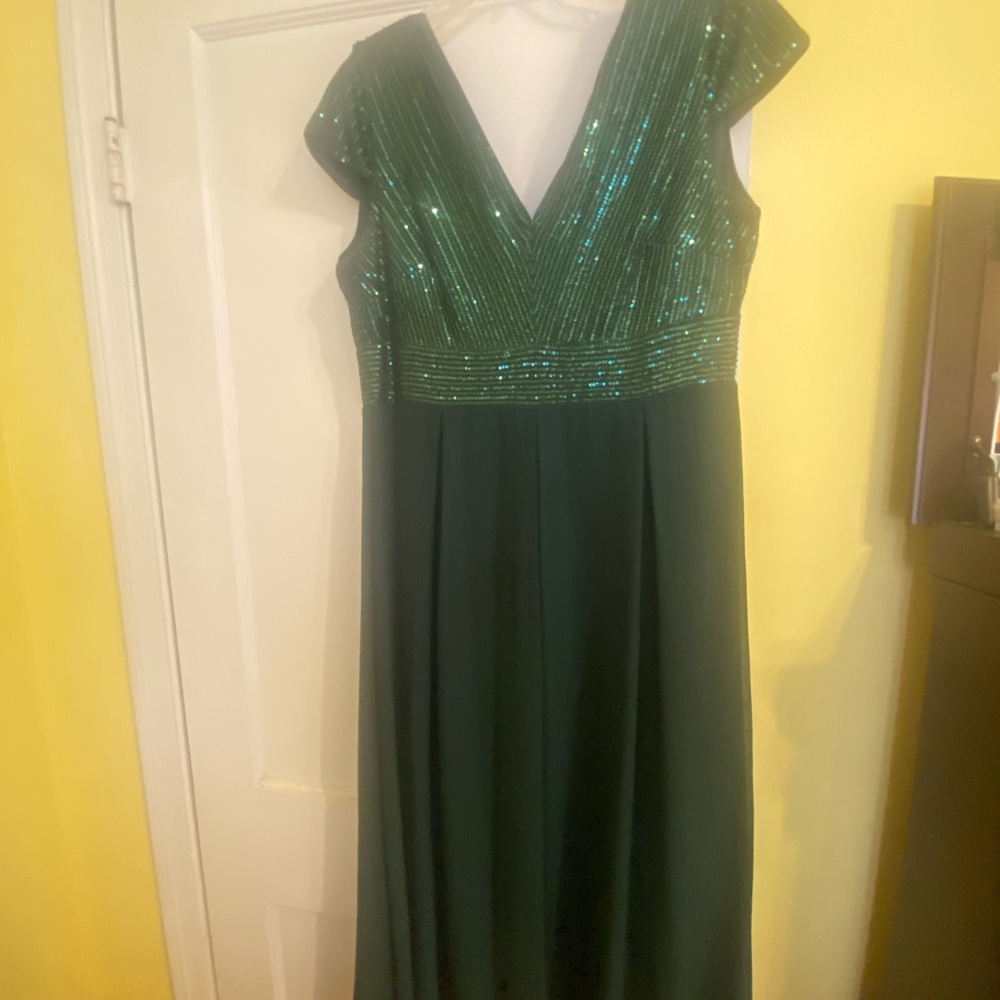 SHEIN Green Sequin Maxi Dress